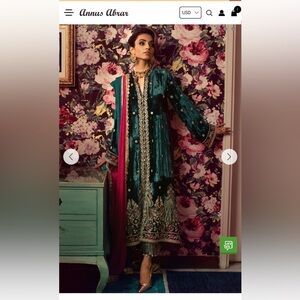 Zyra - Annus Abrar - Pakistani Velvet Outfit